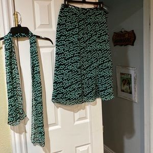 Cute summer/spring skirt with matching scarf